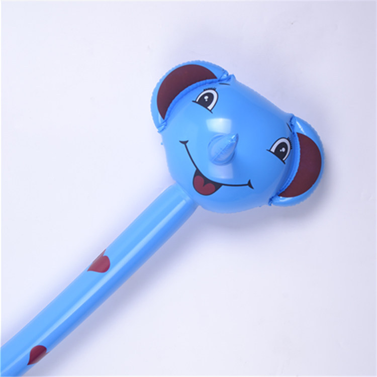 PVC Children&#039;s Inflatable Toys Animal Head Long Stick Wholesale Inflatable Stick Animal Stick Giraffe Promotional Gifts