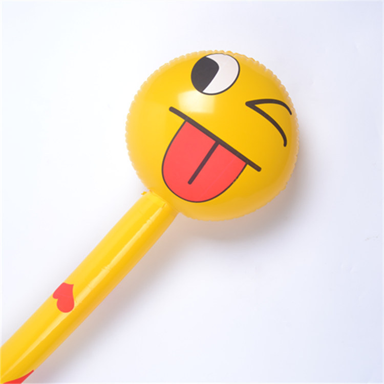 PVC Children's Inflatable Toys Animal Head Long Stick Wholesale Inflatable Stick Animal Stick Giraffe Promotional Gifts