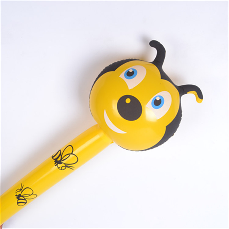 PVC Children's Inflatable Toys Animal Head Long Stick Wholesale Inflatable Stick Animal Stick Giraffe Promotional Gifts
