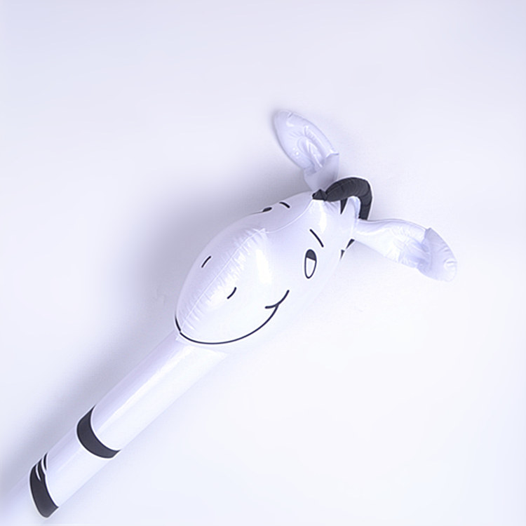 PVC Children's Inflatable Toys Animal Head Long Stick Wholesale Inflatable Stick Animal Stick Giraffe Promotional Gifts