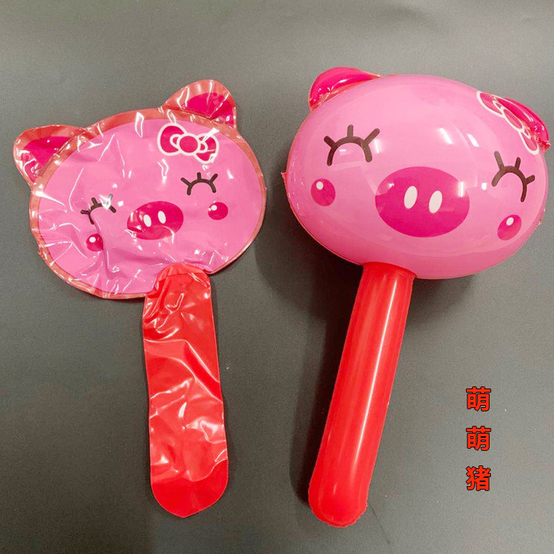 Stall Supply Children's Inflatable Toys Extra Thick Band Bell Cartoon Inflatable Hammer Hammer Toys Wholesale Scan Code Push Stall Supply Children's Inflatable Toys Extra Thick Band Bell Cartoon Inflatable Hammer Hammer Toys Wholesale Scan Code Push