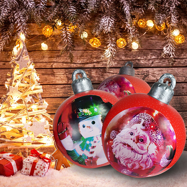 Christmas Jewelry Ball Outdoor Fun Holiday Atmosphere Crafts Inflatable Toys a Variety of Cross-Border Factory Spot