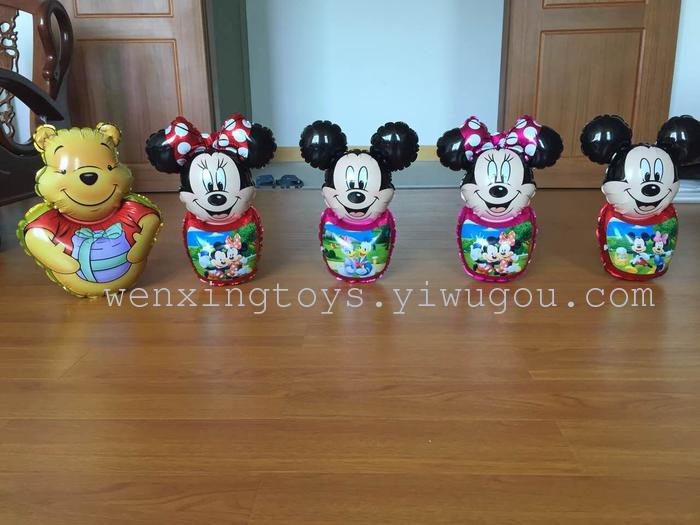 PVC children's inflatable toys aluminum film inflatable tumbler Mitch Mini Vinnie PVC children's inflatable toys aluminum film inflatable tumbler Mitch Mini Vinnie