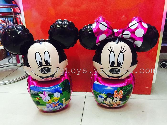 PVC children's inflatable toys aluminum film inflatable tumbler Mitch Mini Vinnie PVC children's inflatable toys aluminum film inflatable tumbler Mitch Mini Vinnie