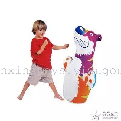 Inflatable toys large animal 90cm tumbler boxing toy for children