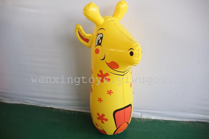Inflatable toys large animal 90cm tumbler boxing toy for children Inflatable toys large animal 90cm tumbler boxing toy for children