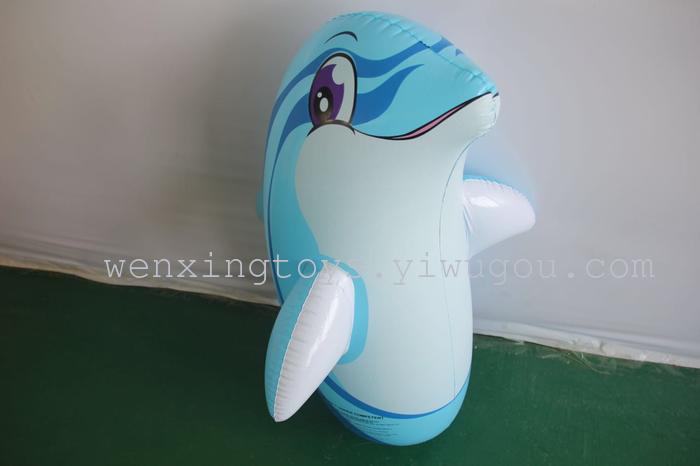 Inflatable toys large animal 90cm tumbler boxing toy for children Inflatable toys large animal 90cm tumbler boxing toy for children
