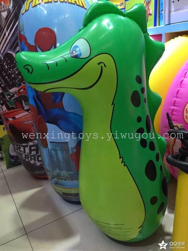 Inflatable toys large animal 90cm tumbler boxing toy for children Inflatable toys large animal 90cm tumbler boxing toy for children