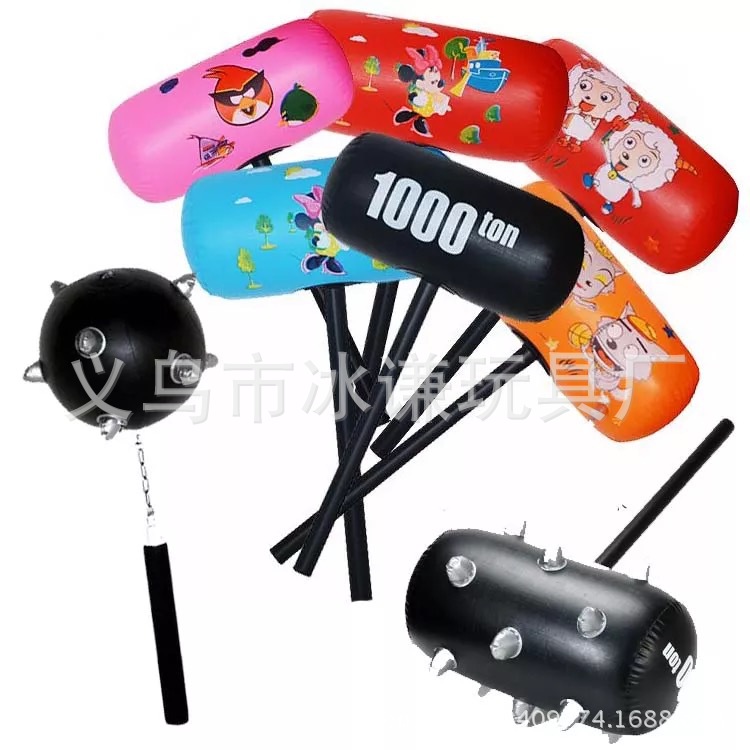 Children's inflatable toys inflatable inflatable hammer rod kiloton hammer Mace Children's inflatable toys inflatable inflatable hammer rod kiloton hammer Mace