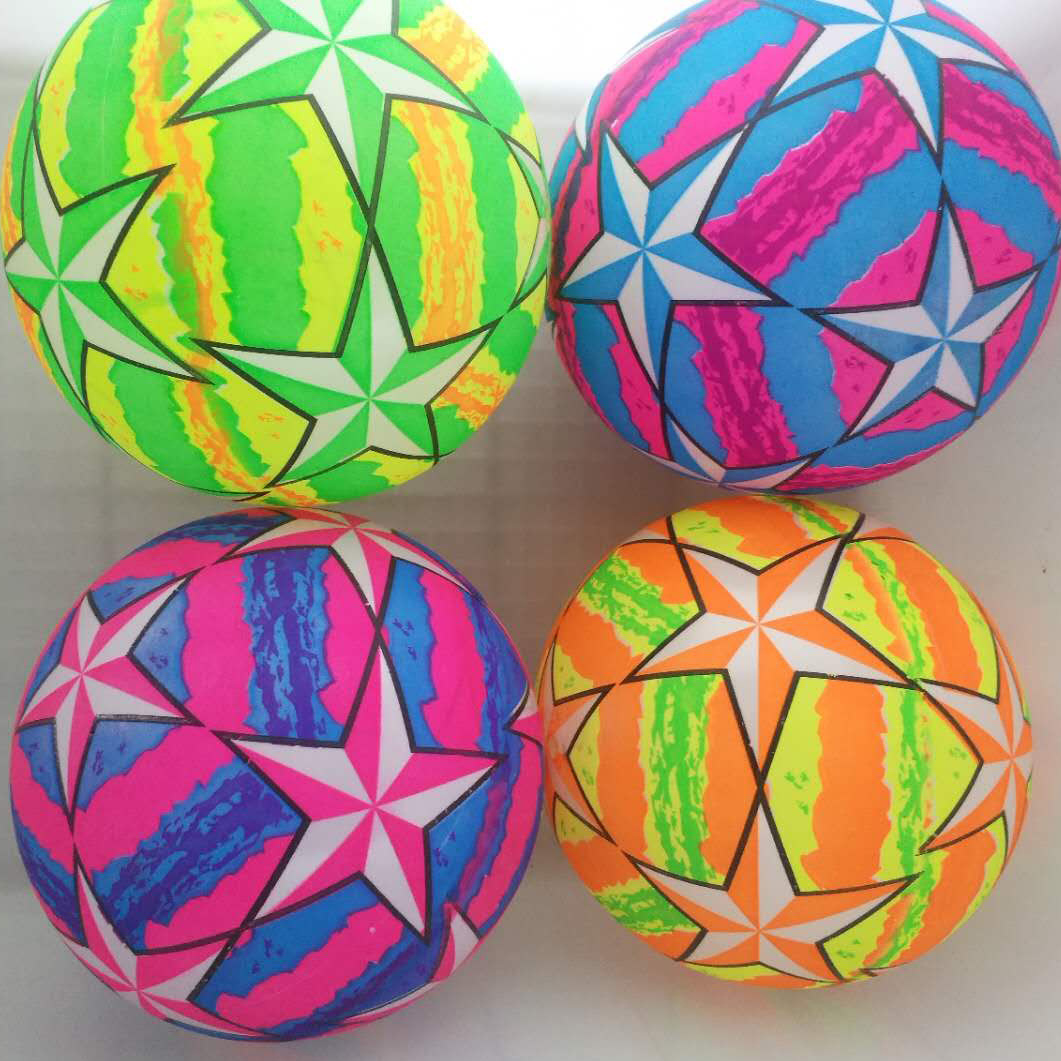 22cm the Double Chromosphere PVC inflatable Toys for children Kindergarten, Peepball Patting fluorescent Beach Custom printing Factory
