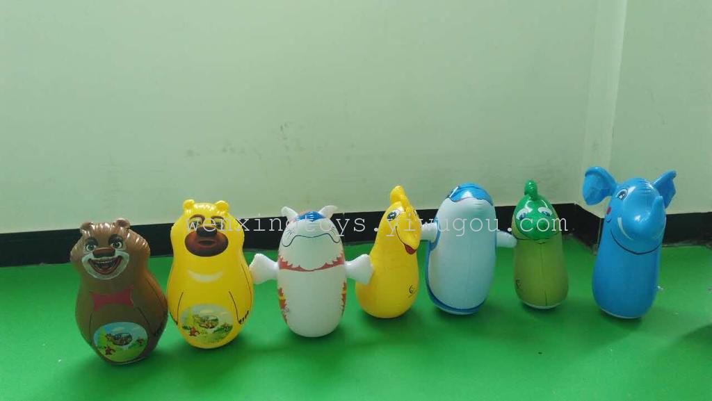 A children&#039;s toy animal cartoon toys inflatable toys manufacturers selling sandbags