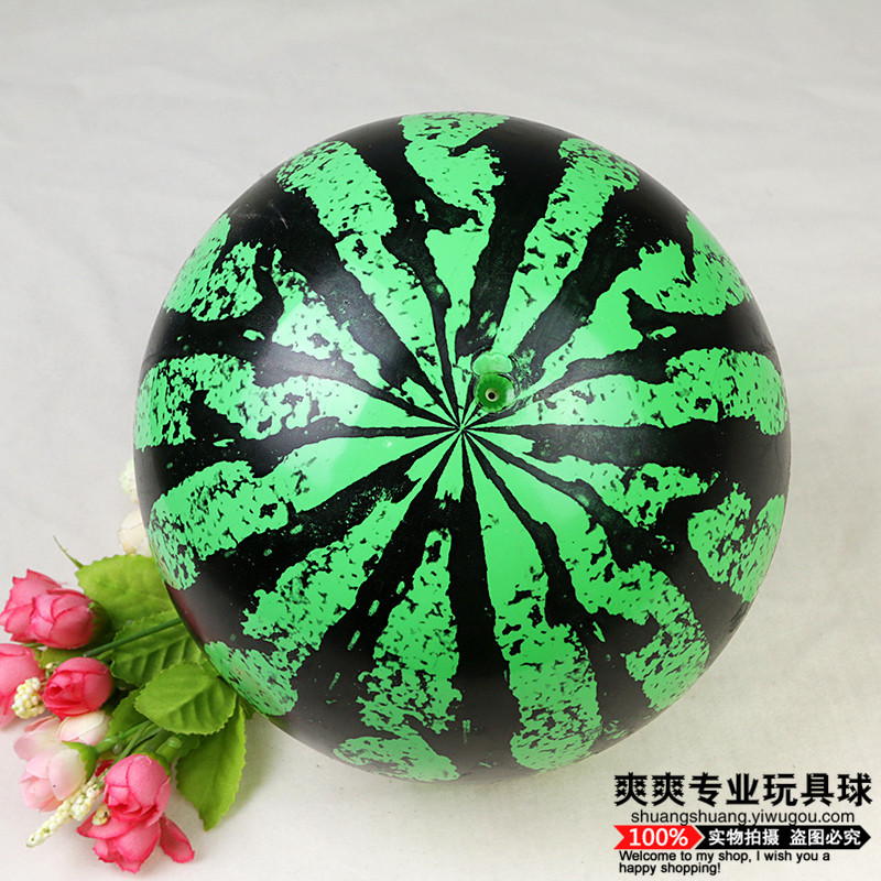Factory Direct Sales 9-Inch Thickened PVC Watermelon Ball Kindergarten Children Inflatable Play Tool 22cm Handle Pat Ball Hot Sale Factory Direct Sales 9-Inch Thickened PVC Watermelon Ball Kindergarten Children Inflatable Play Tool 22cm Handle Pat Ball Hot Sale
