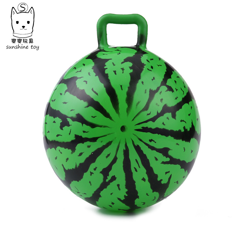 Factory Direct Sales 9-Inch Thickened PVC Watermelon Ball Kindergarten Children Inflatable Play Tool 22cm Handle Pat Ball Hot Sale Factory Direct Sales 9-Inch Thickened PVC Watermelon Ball Kindergarten Children Inflatable Play Tool 22cm Handle Pat Ball Hot Sale