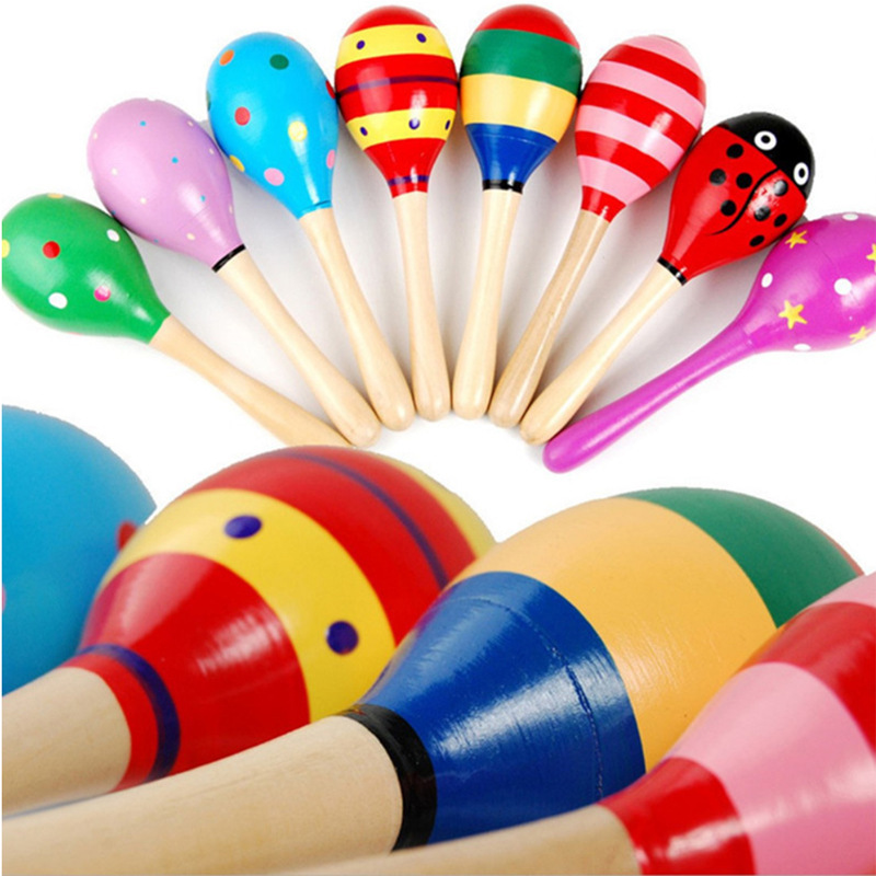 Wooden Small Size Sand Hammer Sand Ball Wooden Cartoon Sand Hammer Infant Beneficial Early Education Toys Wooden Small Size Sand Hammer Sand Ball Wooden Cartoon Sand Hammer Infant Beneficial Early Education Toys