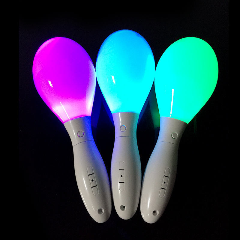Factory in Stock Luminous Sand Hammer Concert Cheer Glowing Props Colorful LED Electronic Luminous Sand Hammer
