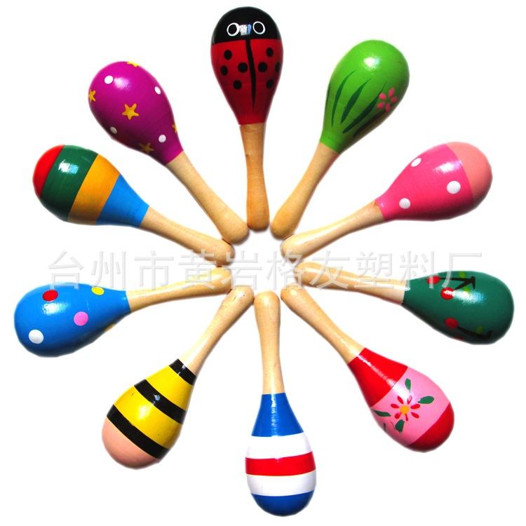 Factory Direct Sales Wooden Small Size Sand Hammer Sand Ball Wooden Sand Hammer Infant Early Childhood Education Hand Crank Factory Direct Sales Wooden Small Size Sand Hammer Sand Ball Wooden Sand Hammer Infant Early Childhood Education Hand Crank