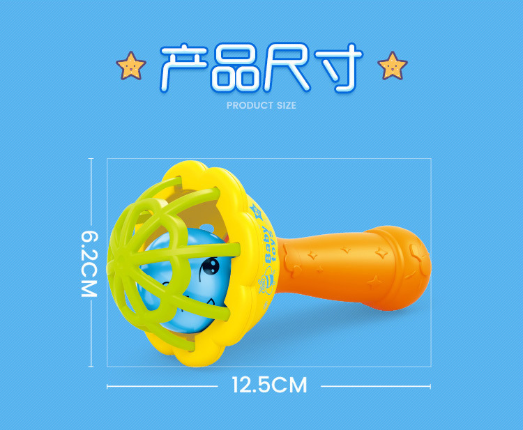 Soft Rubber Single-Head Hammer Sand Hammer Hand Rattle Newborn Baby Comfort Toy Infant Hand-Held Rattle Sand Hammer Soft Rubber Single-Head Hammer Sand Hammer Hand Rattle Newborn Baby Comfort Toy Infant Hand-Held Rattle Sand Hammer