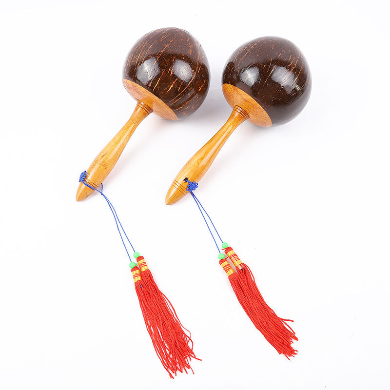 Coconut Sand Ball Coconut Shell Sand Hammer KTV Ballroom Props Square Dance Large Sand Hammer Coconut Sand Ball Coconut Shell Sand Hammer KTV Ballroom Props Square Dance Large Sand Hammer