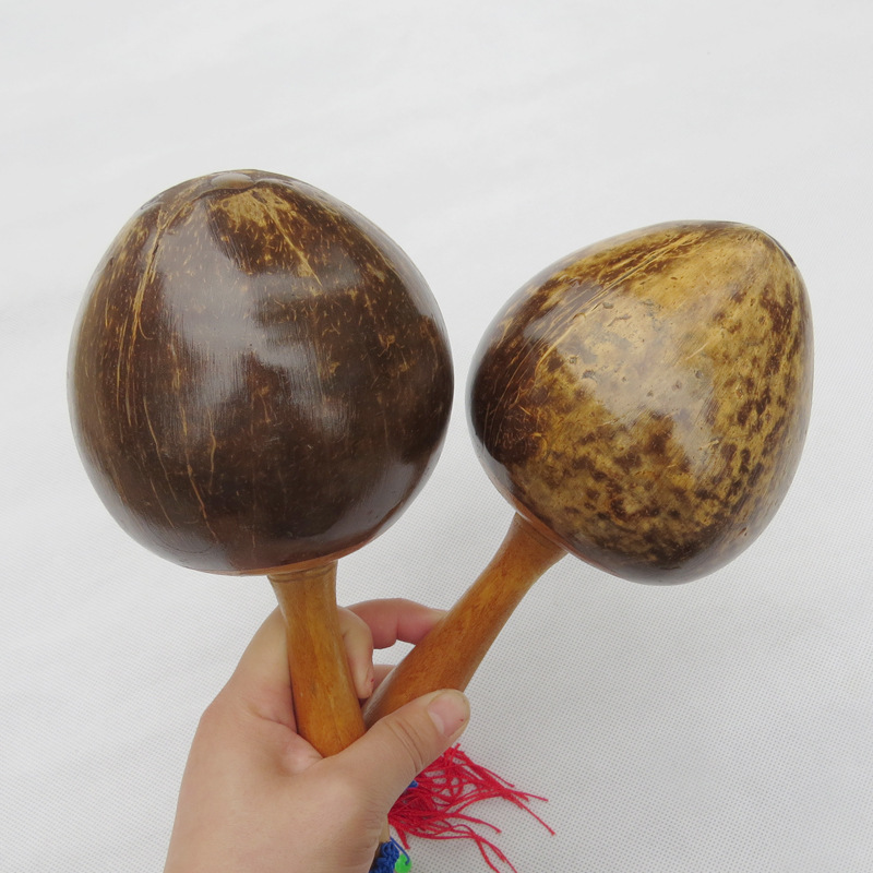Coconut Sand Ball Coconut Shell Sand Hammer KTV Ballroom Props Square Dance Large Sand Hammer Coconut Sand Ball Coconut Shell Sand Hammer KTV Ballroom Props Square Dance Large Sand Hammer