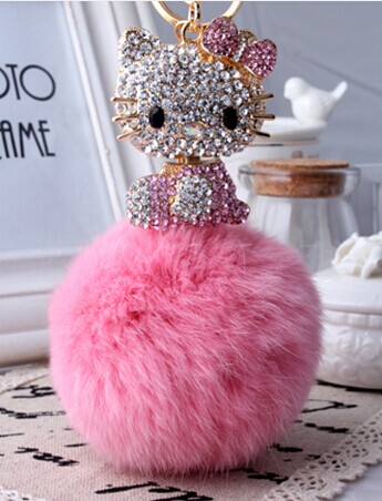 The big cat really high-grade rabbit KT diamond key Koudian drill key buckle Alloy Car Keychain bags The big cat really high-grade rabbit KT diamond key Koudian drill key buckle Alloy Car Keychain bags
