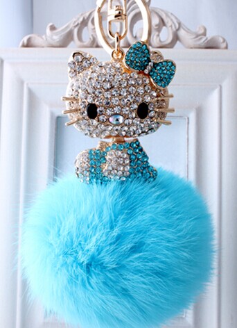 The big cat really high-grade rabbit KT diamond key Koudian drill key buckle Alloy Car Keychain bags The big cat really high-grade rabbit KT diamond key Koudian drill key buckle Alloy Car Keychain bags