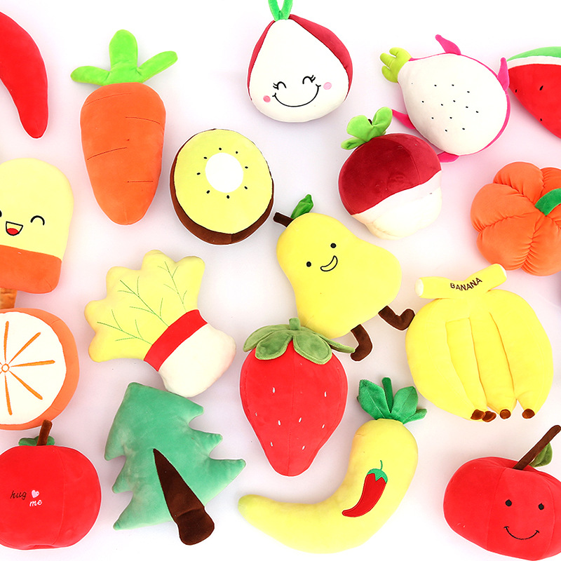 Factory Wholesale Avocado Watermelon Emulational Fruit Doll Plush Toys Wedding Throws Small Gift Children Doll