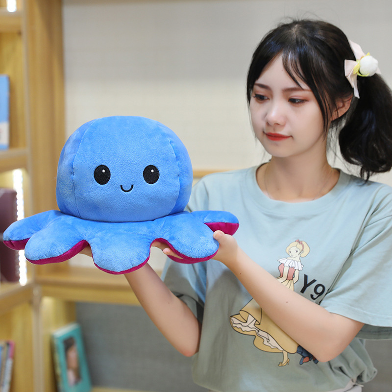 Plush Toys Cute Flip Octopus Doll TikTok Small Octopus Doll Double-Sided Flip Octopus Plush Toy Plush Toys Cute Flip Octopus Doll TikTok Small Octopus Doll Double-Sided Flip Octopus Plush Toy
