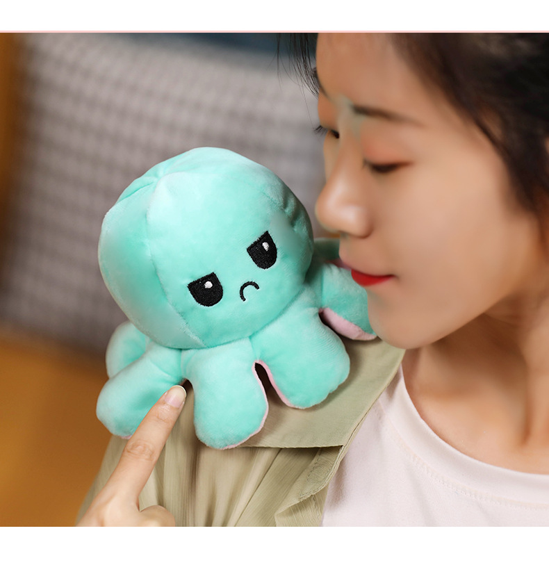 Plush Toys Cute Flip Octopus Doll TikTok Small Octopus Doll Double-Sided Flip Octopus Plush Toy Plush Toys Cute Flip Octopus Doll TikTok Small Octopus Doll Double-Sided Flip Octopus Plush Toy