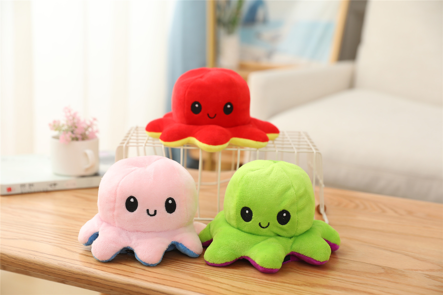 Plush Toys Cute Flip Octopus Doll TikTok Small Octopus Doll Double-Sided Flip Octopus Plush Toy Plush Toys Cute Flip Octopus Doll TikTok Small Octopus Doll Double-Sided Flip Octopus Plush Toy