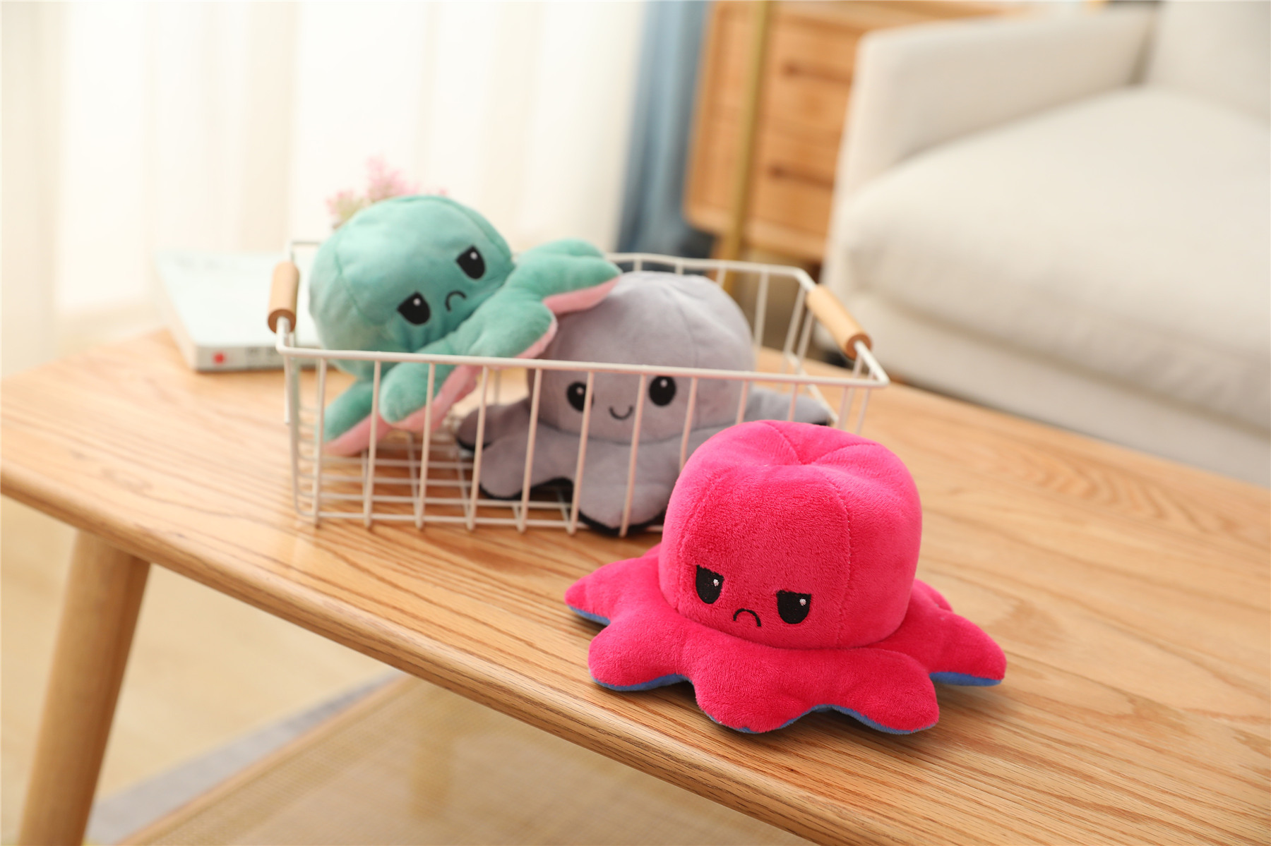 Plush Toys Cute Flip Octopus Doll TikTok Small Octopus Doll Double-Sided Flip Octopus Plush Toy Plush Toys Cute Flip Octopus Doll TikTok Small Octopus Doll Double-Sided Flip Octopus Plush Toy