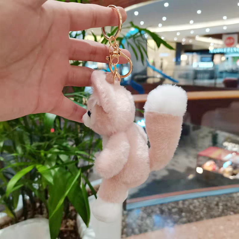 Lingna Beier Little Fox Keychain Pendant Birthday Cake Decoration Cute Doll Puppet Doll Plush Toys Lingna Beier Little Fox Keychain Pendant Birthday Cake Decoration Cute Doll Puppet Doll Plush Toys