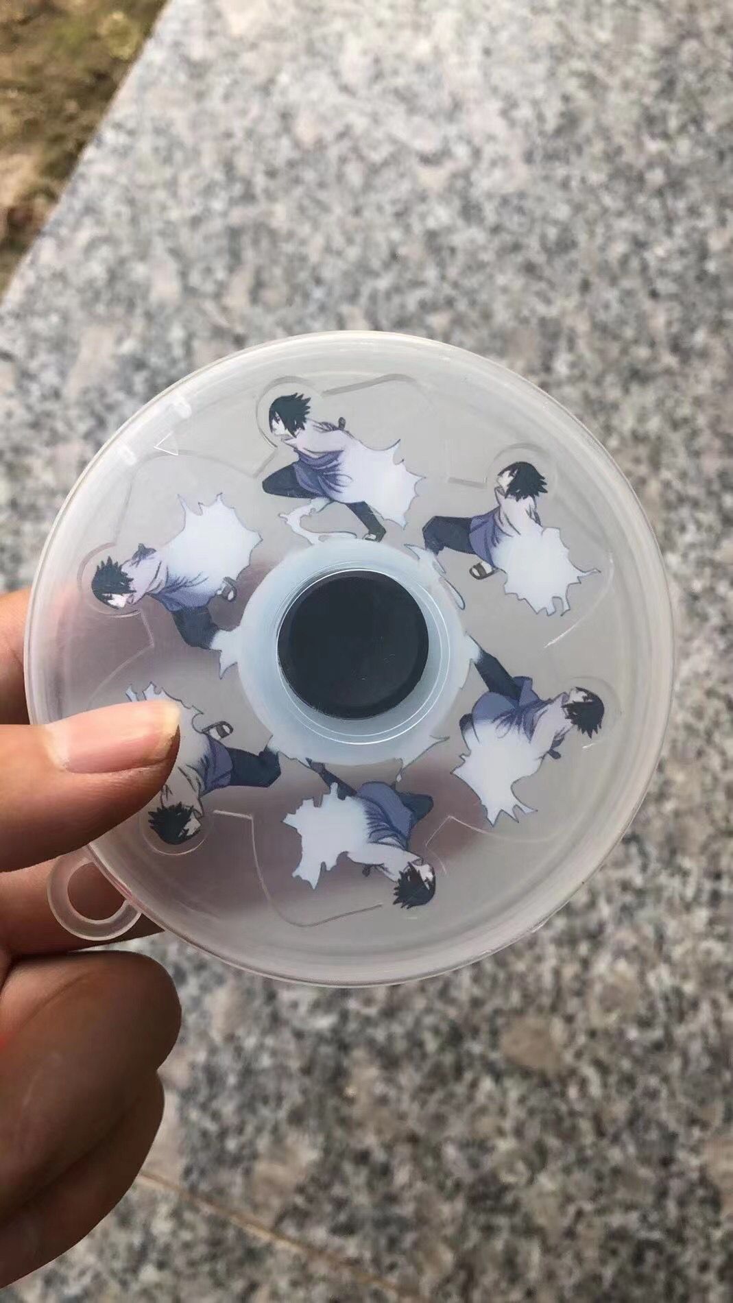 New Products in Stock Naruto Decompression Fingertip Gyro Rotating Naruto Sasuke Dynamic Gyro Hand Spinner Stall