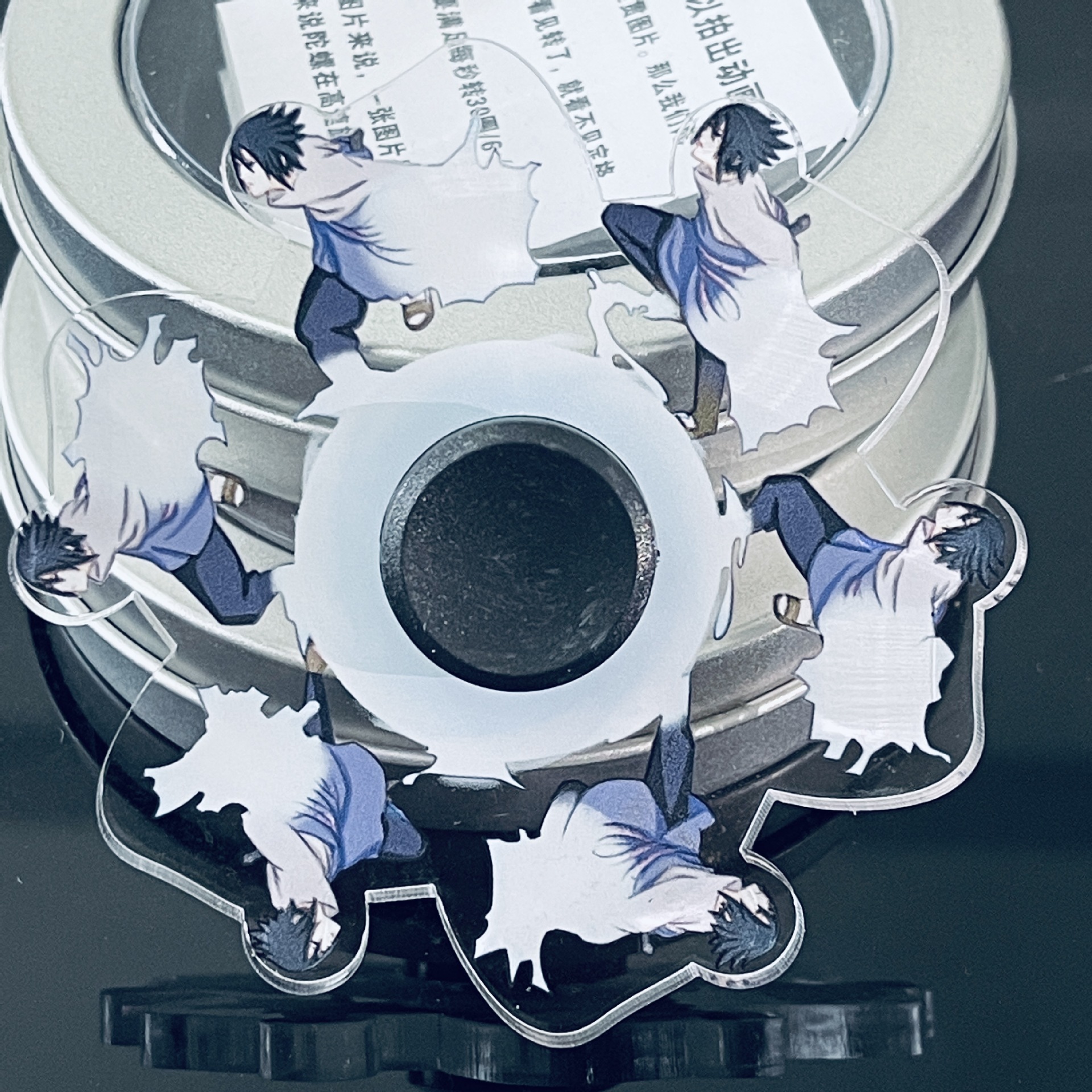 Tiktok 3D Same Naruto Fingertip Gyro Rotating Running Naruto Sasuke Dynamic Gyro