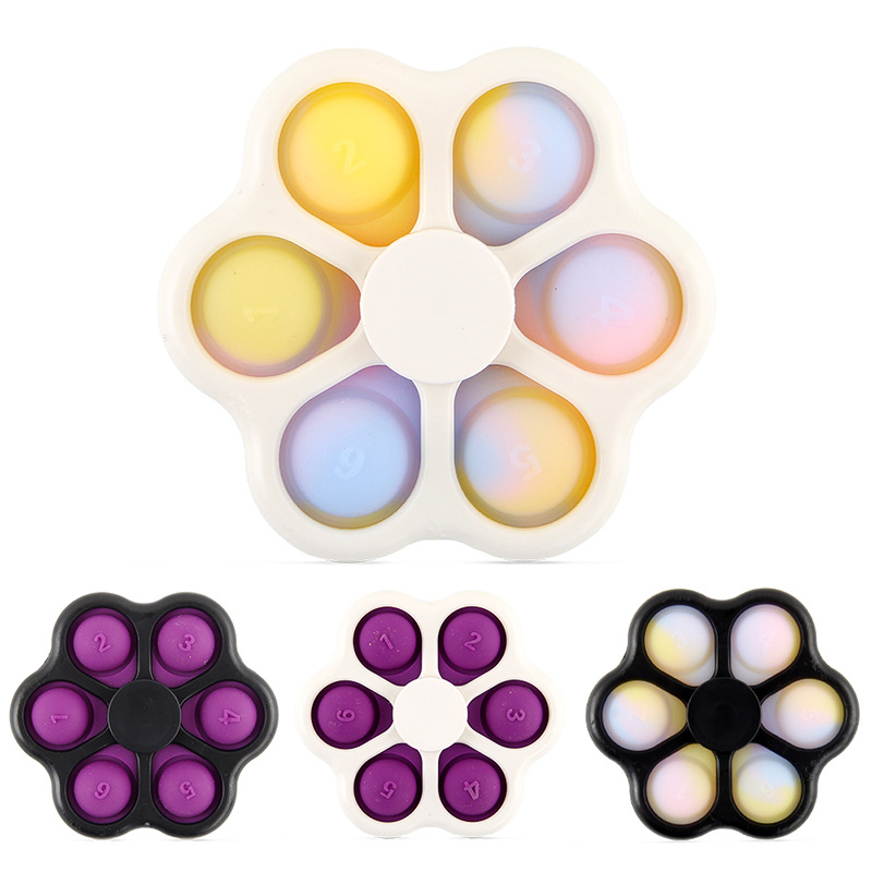 Stem Cross-Border Supply Fingertip Gyro Bubble Music Decompression Gyro Deratization Pioneer Press Hand Castanets Finger