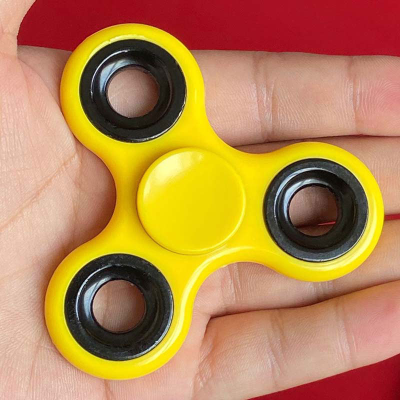 Creative EDC Toys ABS Plastic Bracket Three-Leaf Fingertip Gyro Finger Decompression Triangle Gyro Factory Wholesale