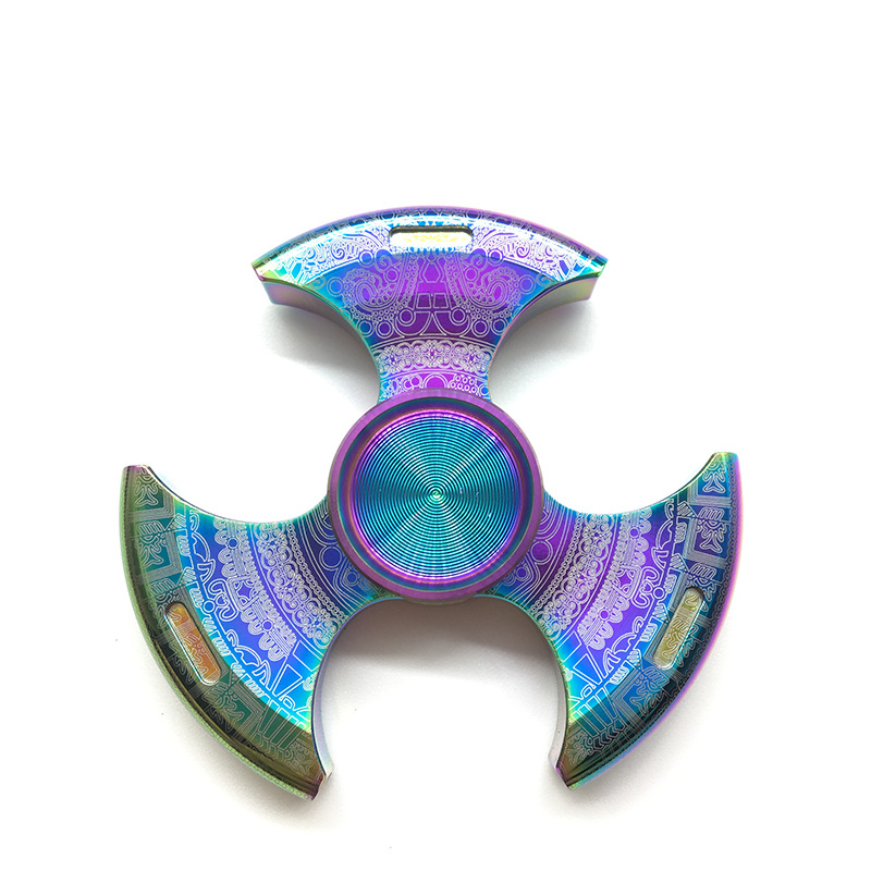 Stainless Steel Pure Steel Fingertip Gyro Three-Leaf Maya Children's Toy Adult Hand Spinner One-Piece Delivery Stainless Steel Pure Steel Fingertip Gyro Three-Leaf Maya Children's Toy Adult Hand Spinner One-Piece Delivery