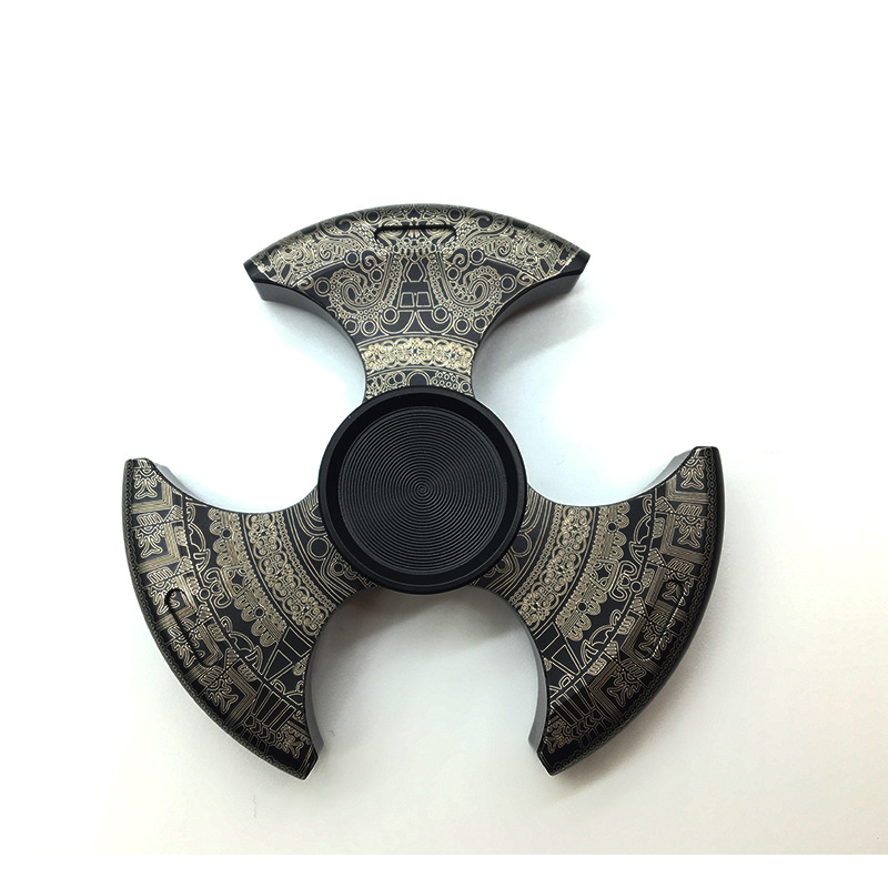 Stainless Steel Pure Steel Fingertip Gyro Three-Leaf Maya Children's Toy Adult Hand Spinner One-Piece Delivery Stainless Steel Pure Steel Fingertip Gyro Three-Leaf Maya Children's Toy Adult Hand Spinner One-Piece Delivery