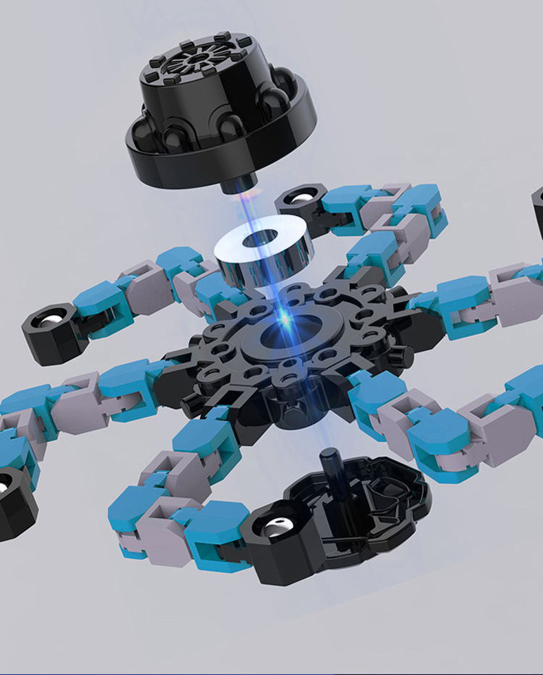 Mechanical Fingertip Gyro Deformation Hand Spinner Chain Decompression Artifact Creative Night Market Stall Children's Toys Wholesale Mechanical Fingertip Gyro Deformation Hand Spinner Chain Decompression Artifact Creative Night Market Stall Children's Toys Wholesale