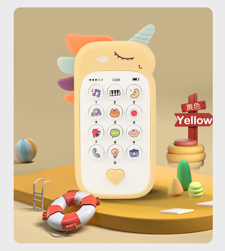 Unicorn Baby Toy Mobile Phone Biteable Simulation Early Education Children's Music Enlightenment Baby toys Unicorn Baby Toy Mobile Phone Biteable Simulation Early Education Children's Music Enlightenment Baby toys