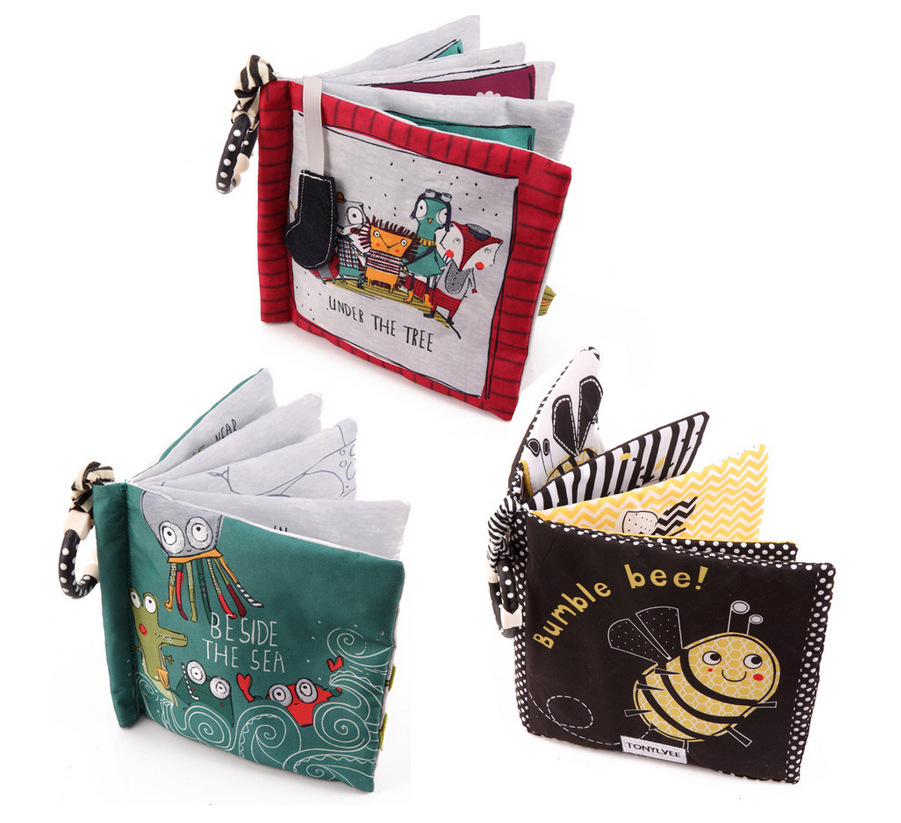 New Babies' Cloth Book Baby Cloth Book Baby Toys Cartoon Animal Baby Toys Early Education Cloth Book Toys