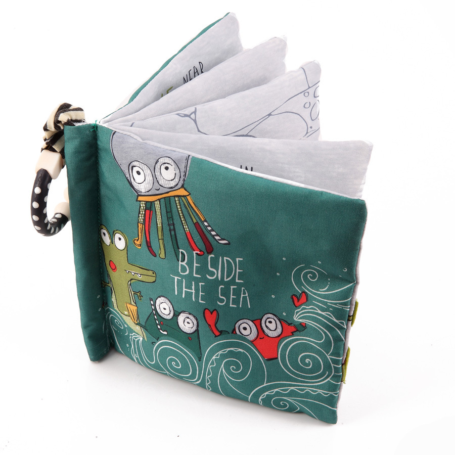 New Babies' Cloth Book Baby Cloth Book Baby Toys Cartoon Animal Baby Toys Early Education Cloth Book Toys