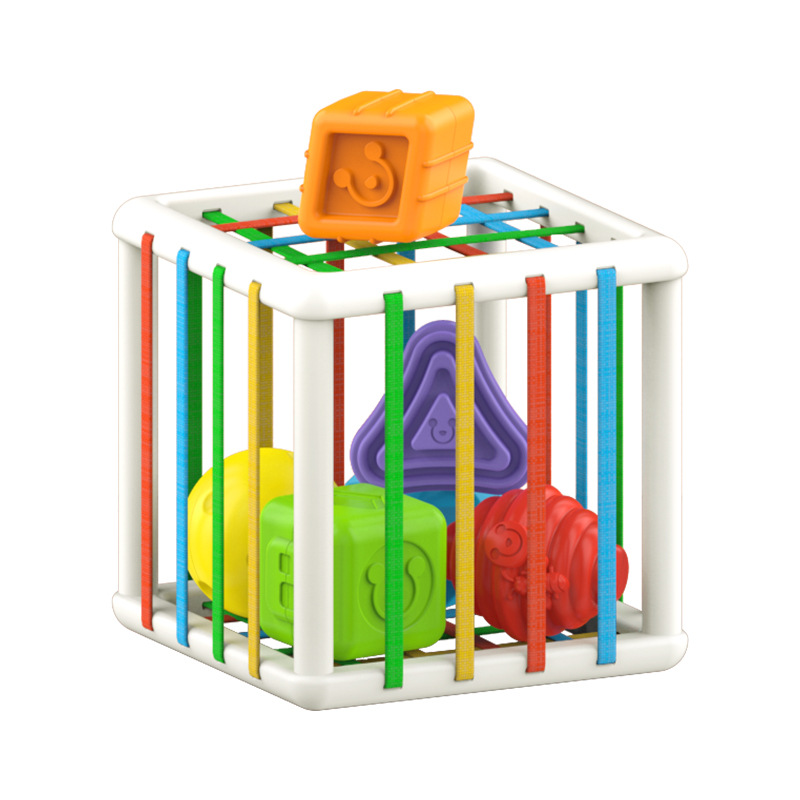 Giggly Bear Rainbow Rubik&#039;s Cube Selle Infant Color Shape Recognition Fine Action Sensory Baby Toys Baby toys