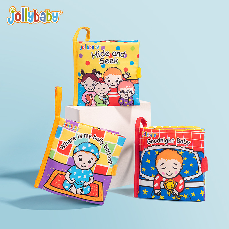 Jollybaby Peekaboo Series Cloth Book Baby Cloth Book Cloth Book Early Education Toys Baby Toys 0-1 Years Old Cloth Book