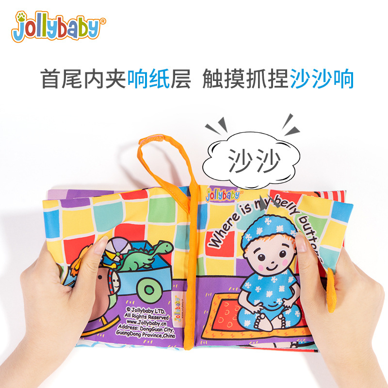 Jollybaby Peekaboo Series Cloth Book Baby Cloth Book Cloth Book Early Education Toys Baby Toys 0-1 Years Old Cloth Book
