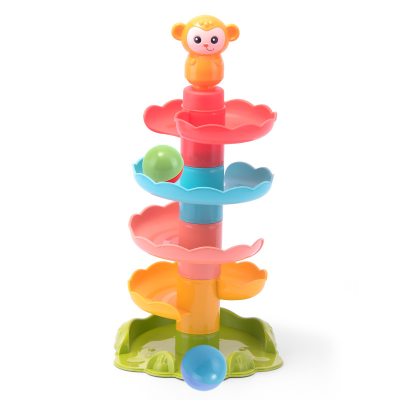 Large Particles Slide Buliding Blocks Sounding Ball Toys Educational Brain-Moving Baby Toys Wholesale Baby toys