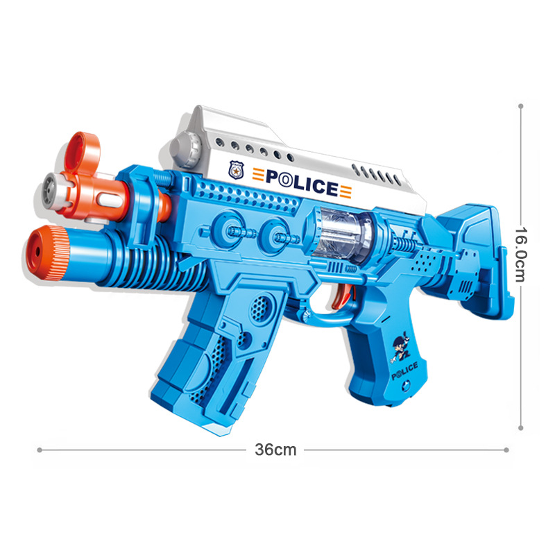 42218b Sound and Light Voice Gun Submachine Gun Assault Gun Police Suit Children Electric Toy Gun Electronic Gun