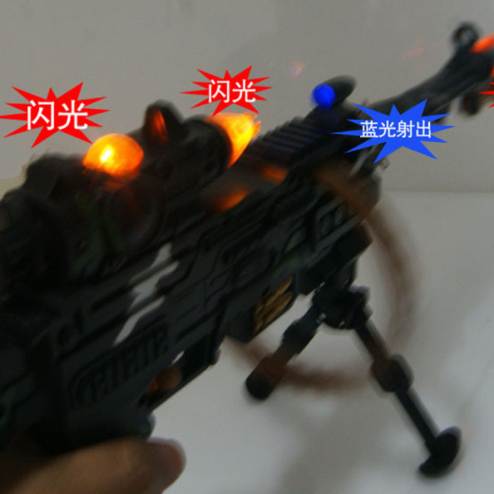 Children&#039;s toy gun sniper infra-red vibration electric bullets turn the machine gun Barrett boy machine gun.