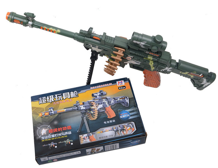 Children's toy gun sniper infra-red vibration electric bullets turn the machine gun Barrett boy machine gun.
