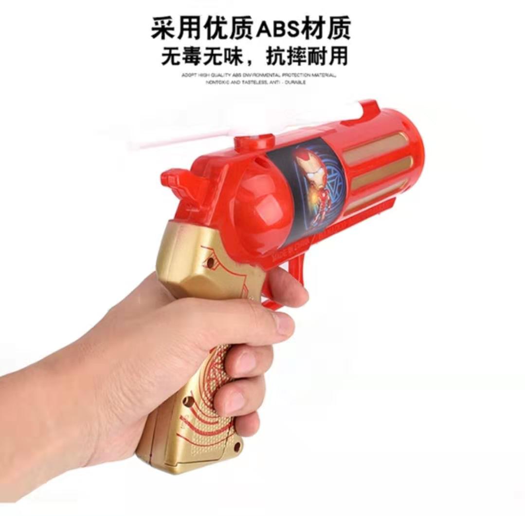 Electric toy gun avengers sound light voice windmill rotating night market hot selling children's toys wholesale
