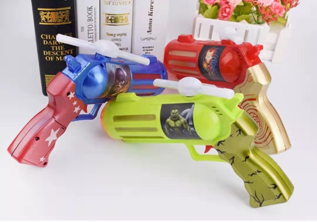 Electric toy gun avengers sound light voice windmill rotating night market hot selling children's toys wholesale